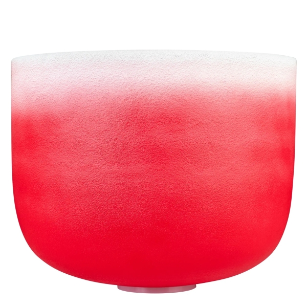 CRYSTAL SINGING BOWL CHAKRA 14" - RED, Chakra: Wurzel, C (432 HZ)